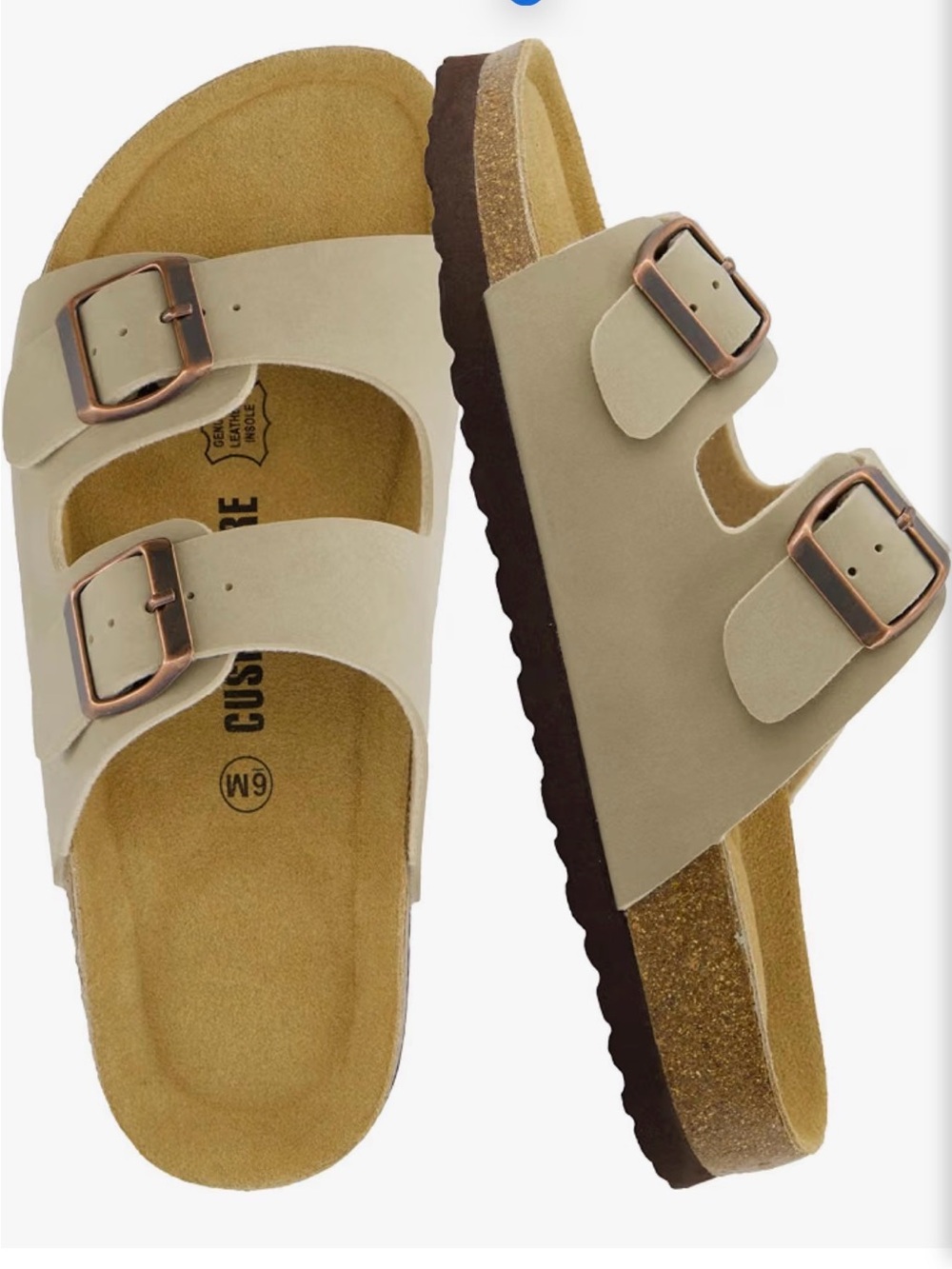 Cushion sure Women’s Lane Cork Footbed Sandal.